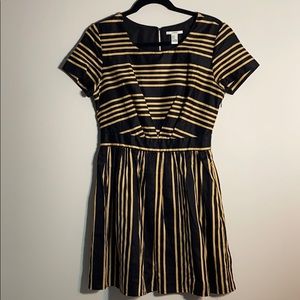 Black and Gold striped dress